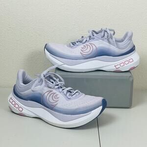 Topo Athletic Aura Womens 8 Purple Lilac Road Running Shoes Wide Toe 5mm